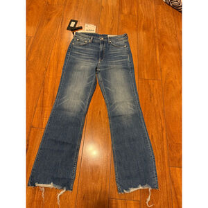 Women's rag & bone Blue High-Rise Ankle Flare Jeans Size 27